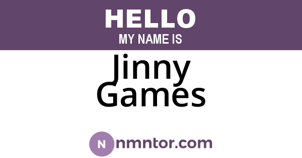 Jinny Games