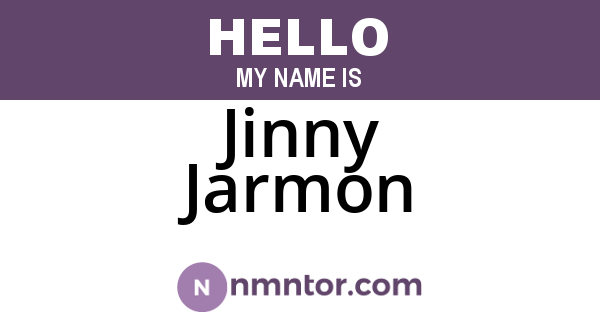 Jinny Jarmon