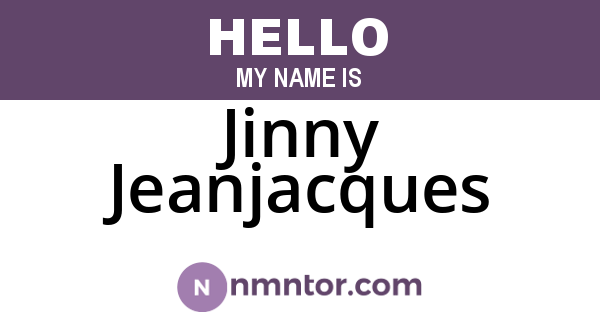 Jinny Jeanjacques