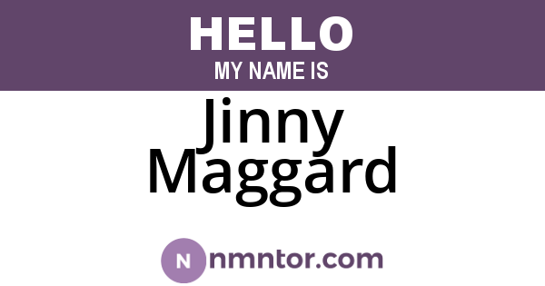 Jinny Maggard