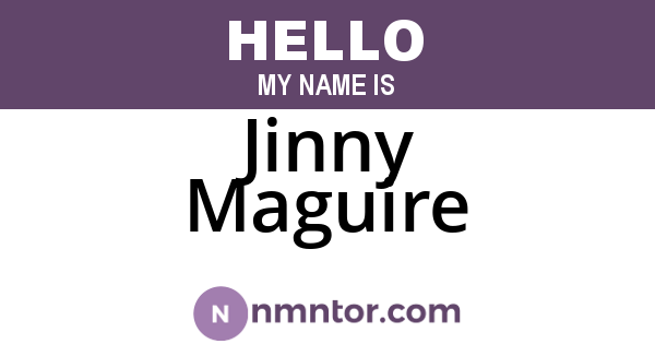 Jinny Maguire