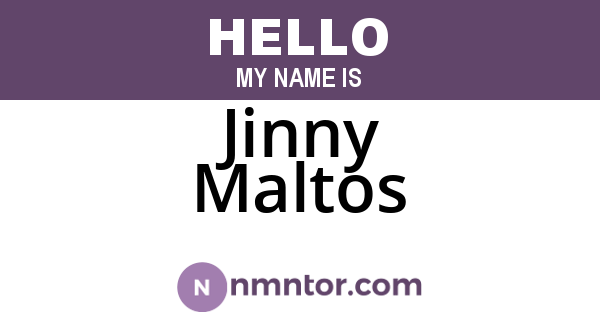 Jinny Maltos