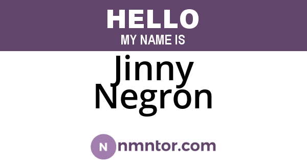 Jinny Negron