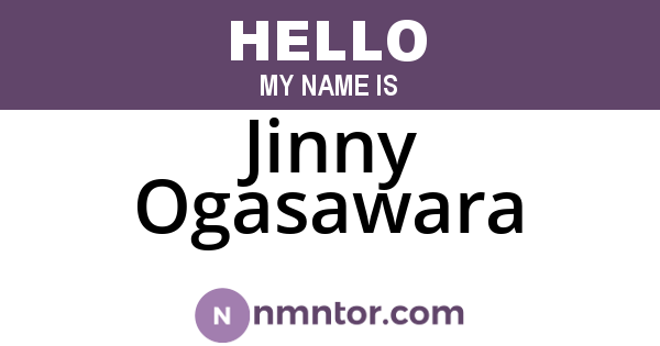 Jinny Ogasawara