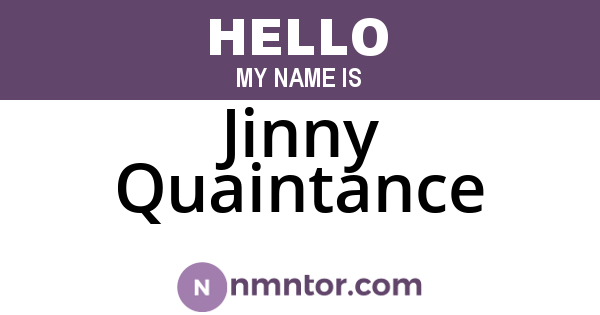 Jinny Quaintance