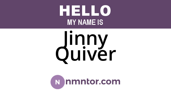 Jinny Quiver