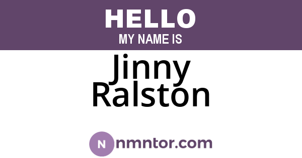 Jinny Ralston