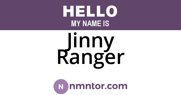 Jinny Ranger