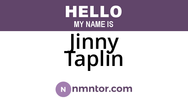 Jinny Taplin