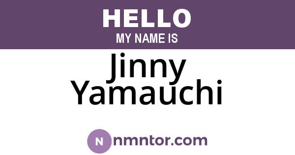 Jinny Yamauchi