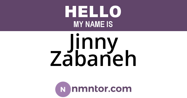 Jinny Zabaneh