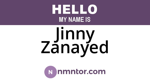 Jinny Zanayed