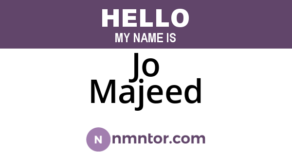 Jo Majeed