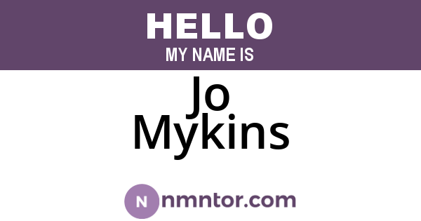 Jo Mykins