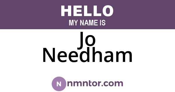 Jo Needham