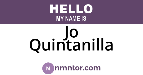 Jo Quintanilla