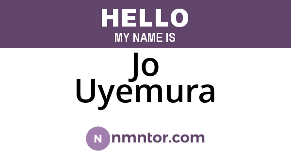 Jo Uyemura