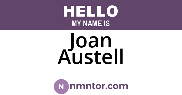 Joan Austell