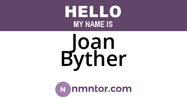 Joan Byther