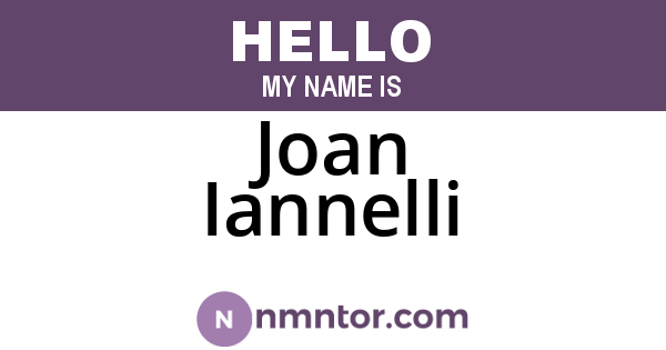 Joan Iannelli