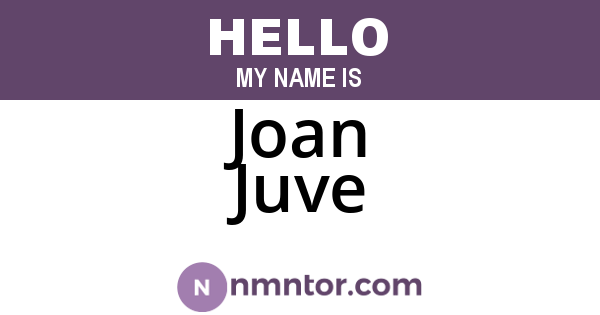 Joan Juve