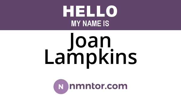 Joan Lampkins
