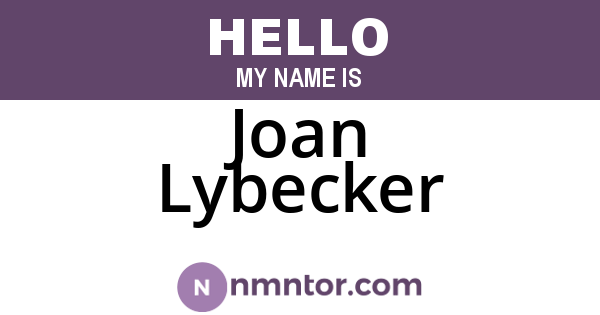 Joan Lybecker