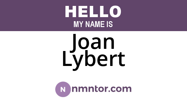 Joan Lybert