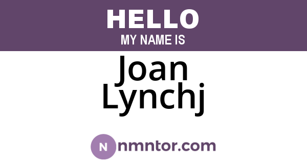 Joan Lynchj