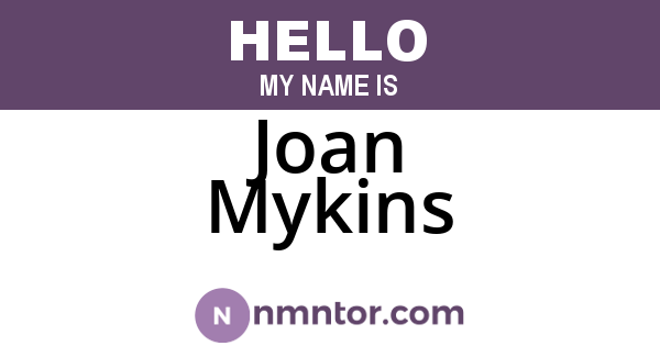 Joan Mykins