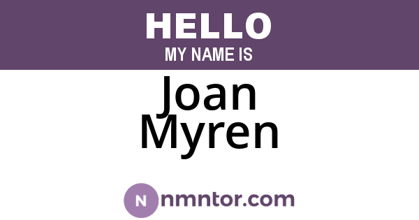 Joan Myren