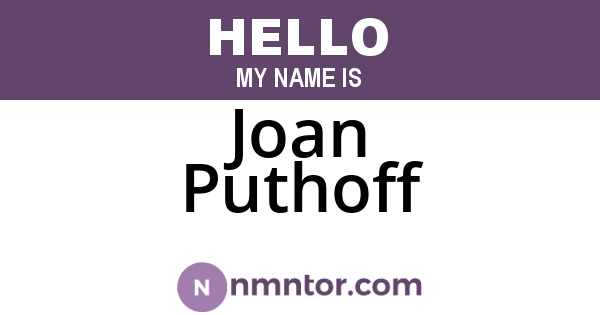 Joan Puthoff