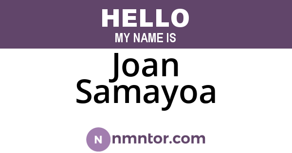 Joan Samayoa