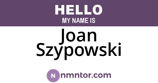 Joan Szypowski