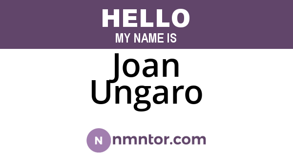 Joan Ungaro