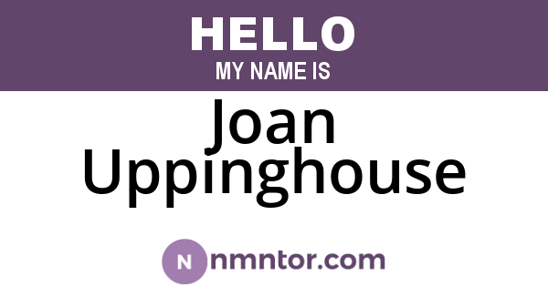 Joan Uppinghouse