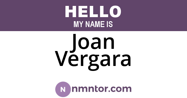 Joan Vergara