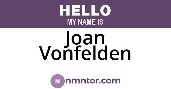 Joan Vonfelden