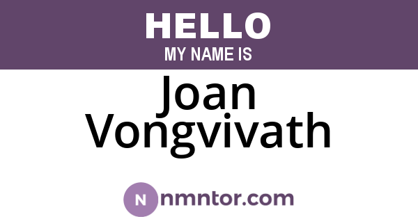 Joan Vongvivath
