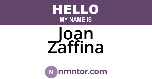Joan Zaffina