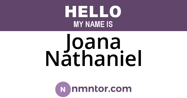 Joana Nathaniel