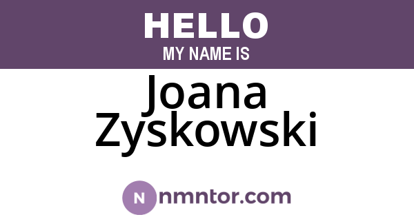 Joana Zyskowski