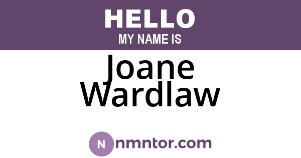 Joane Wardlaw