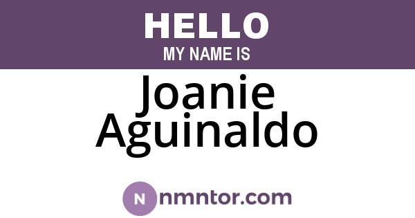 Joanie Aguinaldo