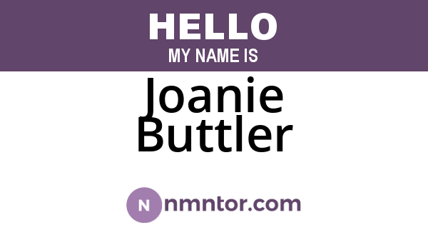 Joanie Buttler