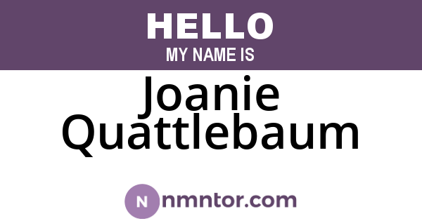Joanie Quattlebaum