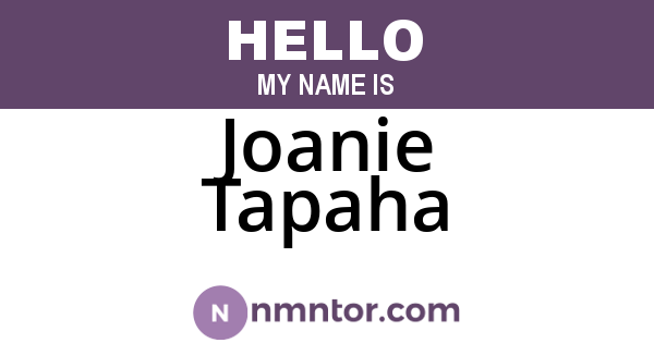 Joanie Tapaha