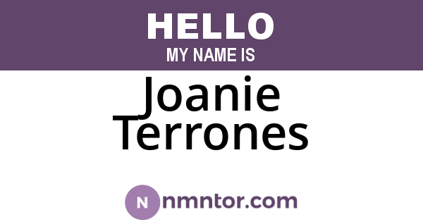 Joanie Terrones