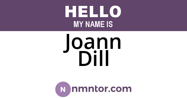 Joann Dill