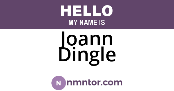 Joann Dingle